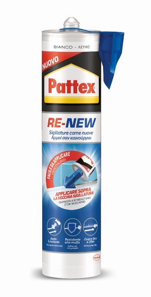 Pattex bagno sano re new bianco cartuccia 280ml - display