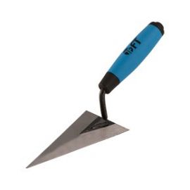 Cazzuolino duraflex punta acuta 14 cm con manico in gomma ft