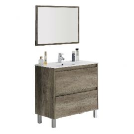 Mobile bagno dakota/drake 2 cassetti (da montare) cm 80 x 80 x 45 nordik