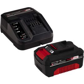 Caricabatteria + batteria 4.0 ah power-x-change 18 v starter kit