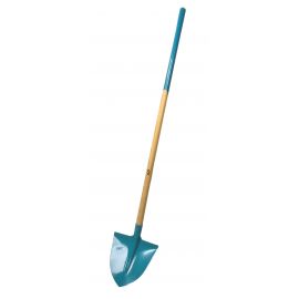 Badile rado azzurro in acciao stampato con punta temprata con manico ft