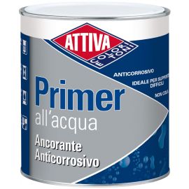 Fondo anticorrosivo, ancorante primer all'acqua bianco lt.0,75