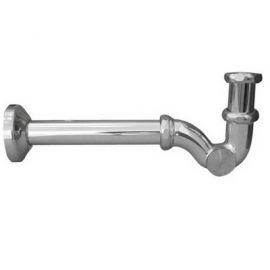 Sifone ad s senza piletta con canna da cm.25 modello lux 1"