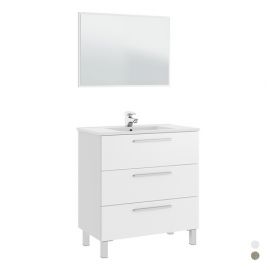 Mobile bagno athena/albert 3 cassetti (da montare) cm 86 x 80 x 45 bianco lucido VENDUTO SENZA LAVABO