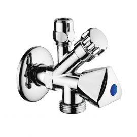 Rubinetto combinato sottolavabo-lavatrice doppio uso 1/2 x 3/4