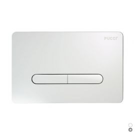 Placca per cassetta pucci eco tratto linea mod. 2014 bianca