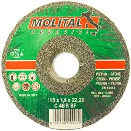 Disco da taglio 115x1,6 per pietra molital
