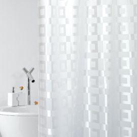 Tenda per doccia in tessuto mod. dama cm 120x200