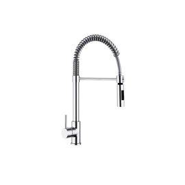 Miscelatore lavello con molla e doccia estraibile linea pin cromo