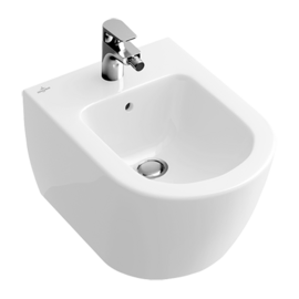 Subway 2.0 bidet sospeso bianco alpin ceramic plus monoforo