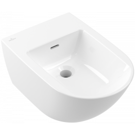 Bidet sospeso a parete subway 3.0 bianco alpin ceramic plus 375x560 mm.