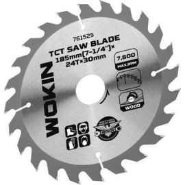 Lama circolare x legno 761525 wokin mm 185x30 denti 24