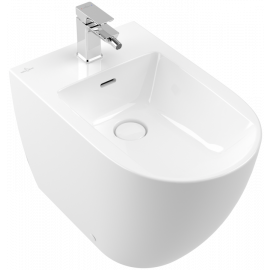 Bidet subway 3.0 a pavimento bianco alpin ceramic plus senza rubinetto