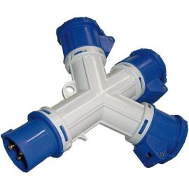 Distributore a tre prese cee 3 230v/16a ip44 3 poli