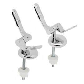 Coppia supporti in lega per sedili in legno cromo