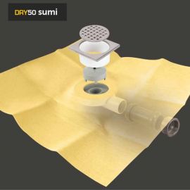 Kit doccia pavimento griglia quadra dry50 sumi flat luxe240d