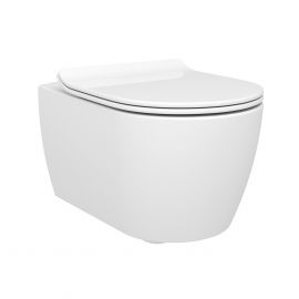 Vaso sospeso rimless greta bianco senza sedile