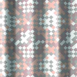 Tenda per doccia 2 lati in tessuto cm. 120 x 200 mod. framm. beige