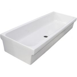 Lavabo a canale in ceramica cm 90 x 45 x 20