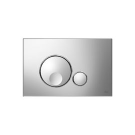 Placca doppio scarico globe cromo lucido