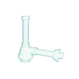 Sifone pvc 1 via s / piletta per inox 1"1/2 diam. 40