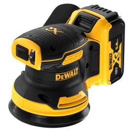 DEWALT DCW210NT-XJ DCW210NT-XJ-Lijadora Rotorbital escobillas XR 18V ,Nero/Giallo (in valigetta senza batterie e caricabatteria)