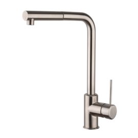 Miscelatore monocomando lavello con doccia estraibile linea pin cromo