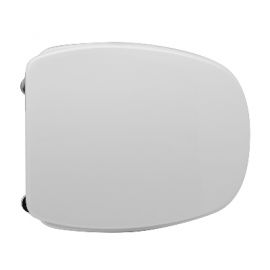 Sedile wc per pozzi ginori italica duo meta forma 3 bianco cerniera a passanti