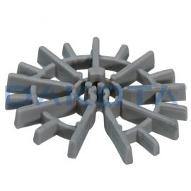 Distanziatore circolare per tondo da dm. 4 a 12 mm altez 30 mm conf. 1000 pz