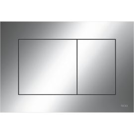 Tecenow placca wc 2t in plastica cromata lucida