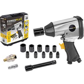 Avvitatore ac pneumatico in kit power plus attacco 1/2f +rapido nr 14