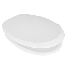 Sedile wc universale tecnoplast atlantico cerniere pvc bianco