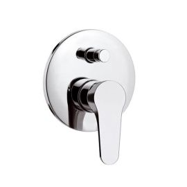 Miscelatore monoc. incasso con deviatore linea surf cromo