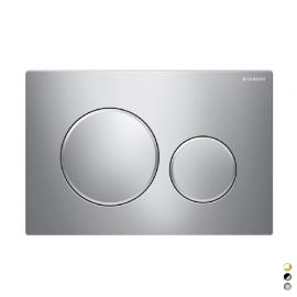 Placca di copertura 2 tasti sigma 20 geberit bianca - bordi tasti bianco op