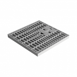 Griglia con Maniglia per pozzetto ( Lung. 40 Larg. 40 Alt. 4.8 cm)
