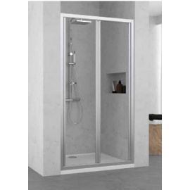 Porta doccia a soffietto S2 elyane 78 est. 78 a 84 cm cristallo trasp. prof. silver