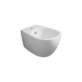 Bidet vignoni sospeso bianco lucido monoforo VI19 completo di set di fissaggio f85