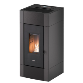 Stufa a pellet cristal 9 antracite cadel aria calda e regolabile