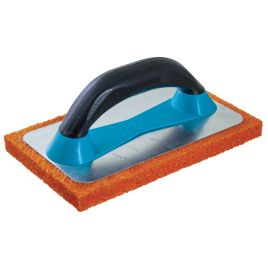 Frattone " alu " gomma  spugna arancio mm. 215x135 sp. 15 mm grana media