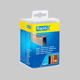 Graffe per fissatrice pneumatiche n 90 per cod. 0497602, h. 40 mm - conf. 1500 pezzi