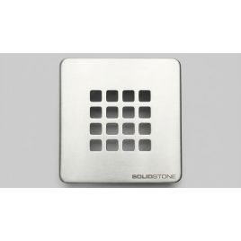Griglia inox per piatto doccia ultraflat - inox - misura 12,5x12,5 cm