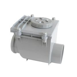 Valvola non ritorno d110 grigia  ral7037 con o' ring