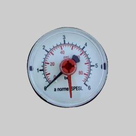 Manometro attacco posteriore scala 0÷10 bar