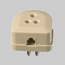 Spina/presa telefonica tripolare