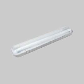 Plafoniera per tubi led t8 60 cm - 1 posto
