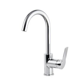 Miscelatore lavabo a ponte leva chiusa serie 4