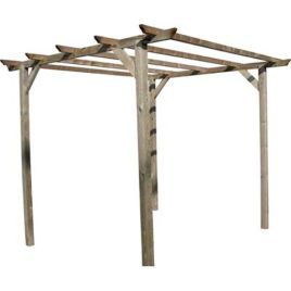 Pergola legno euro domus pino impregnato mt 3x3 h.mt 2,5