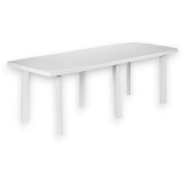 Tavolo allungabile rettangolare trio cm 216x90x72h - col. bianco