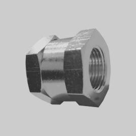 Manicotto con filetto cilindrico 3/8"x1/2" mm conf. da 10 pz