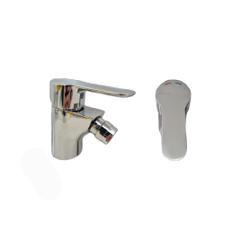 Monocomando bidet sl32151 con scarico inox 1"1/4 flessibile cromo lucido